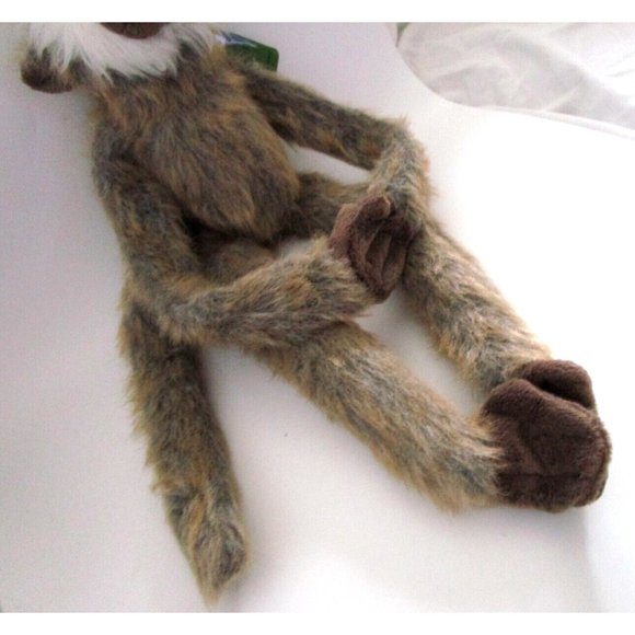 Fiesta Toys Bajan Green Monkey Hanging Long Leg Plush 16" - New with Tags 2018 - Picture 3 of 11